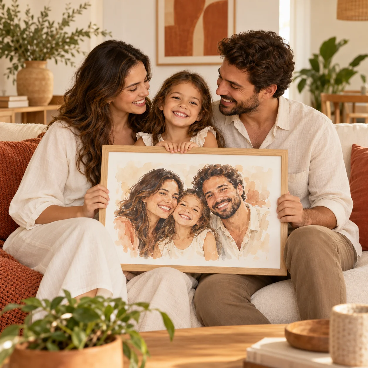 Arte personalizada para família